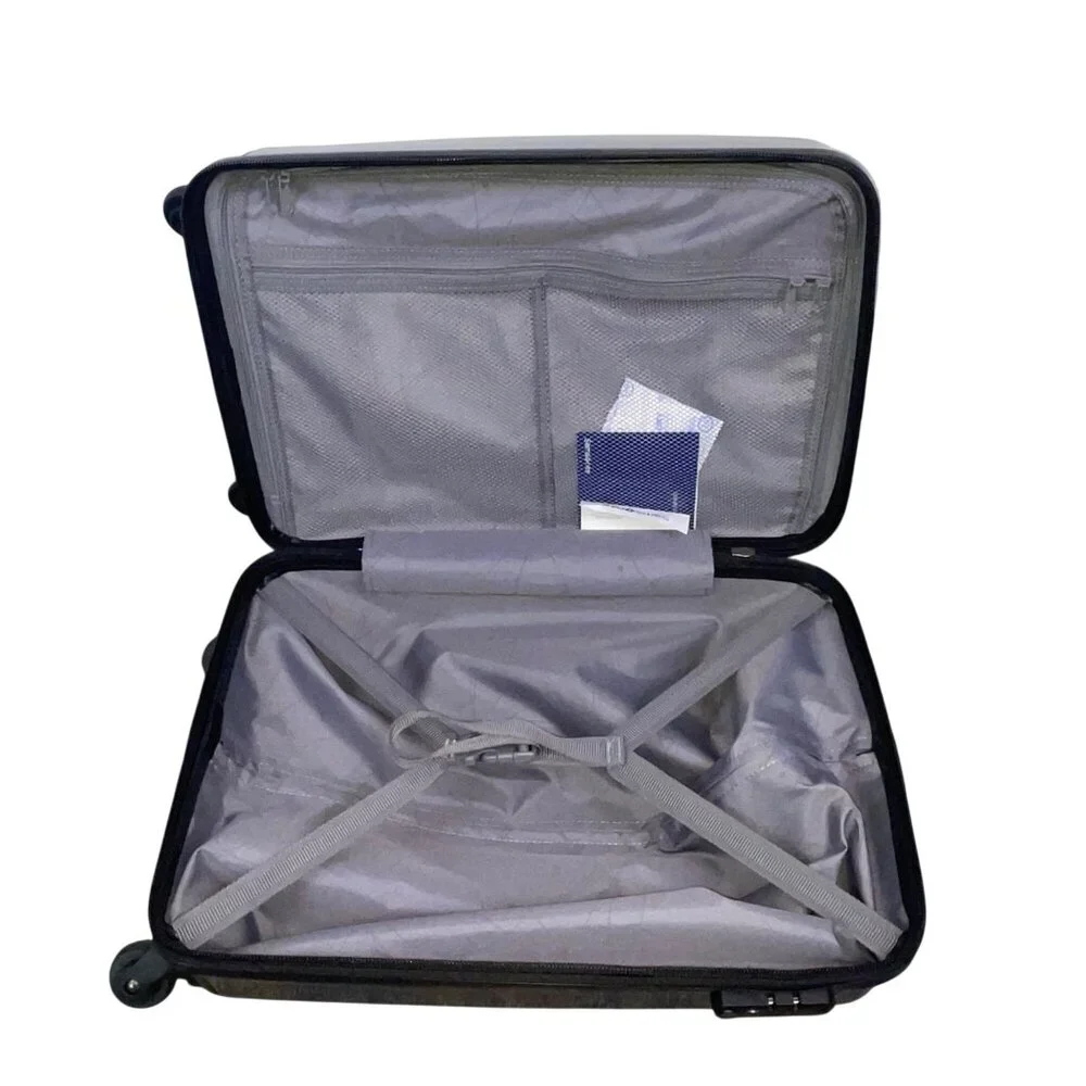 Samsonite Charcoal Hardshell TSA Lock Telescopic Handle Spinner Travel Luggage